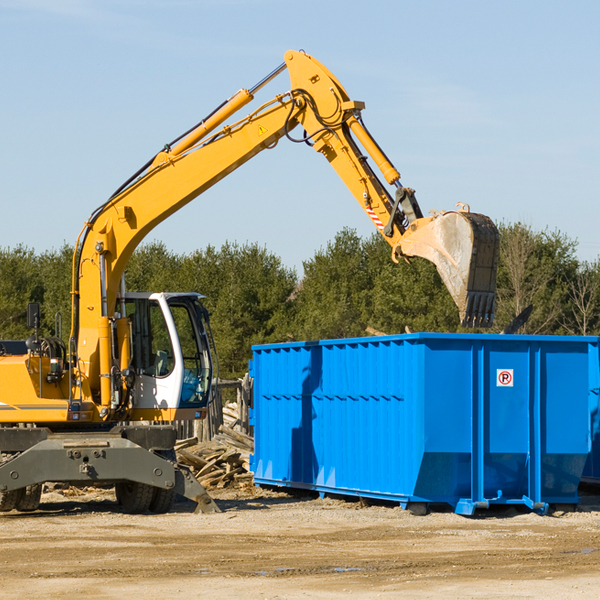 can i choose the location where the residential dumpster will be placed in North Miami Oklahoma